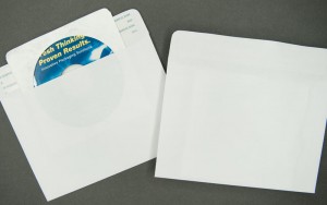 CD/DVD Mailer - Paper - White - 7 1/4" x 5 1/8" - 1 Way
