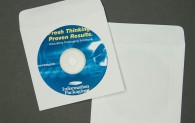 CD/DVD Envelope - Plain White with Window and Latex on 1" Flap - Paper