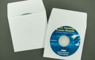 CD/DVD Envelope - Plain White with Window and 1 1/2" Flap - Paper
