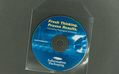 CD/DVD Envelope - Polypropylene - Clear with Flap - 5.9 mil