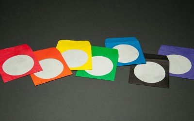 CD/DVD Envelope - Assorted Colors with Window and Flap - Tyvek®