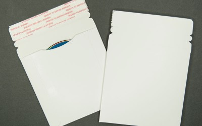 CD/DVD Mailer - Paperboard - White - 5 1/4" x 5 1/4"