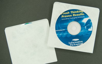 CD/DVD Sleeve - Plain White with Window - Tyvek®