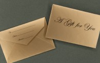 Mini Gift Card Envelope - A Gift for You - Gold