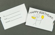 Gift Card Sleeve - Happy Birthday Child