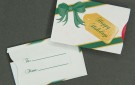 Gift Card Sleeve - Happy Holidays - Green and Gold