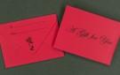 Gift Card Envelope - A Gift for You - Red