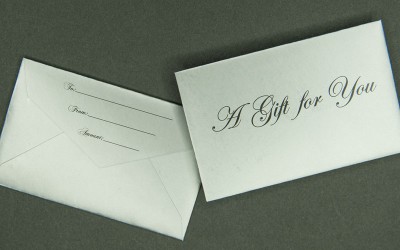 Mini Gift Card Envelope - A Gift for You - Silver