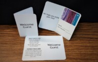 Welcome Guest Easy Check-In Key Card Holder