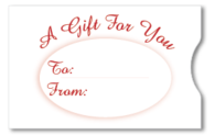 Gift Card Sleeve - A Gift For You Red
