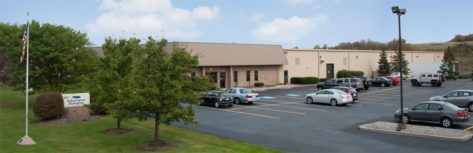 Information Packaging Corporation manufacturing facility in Macedon, New York